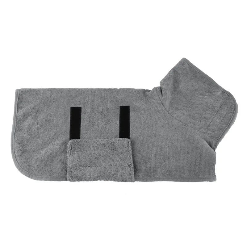 Super absorbent dog bathrobe - Quick-drying pet towel pack, suitable for small/large dogs and cats, full-body coverage, comforta